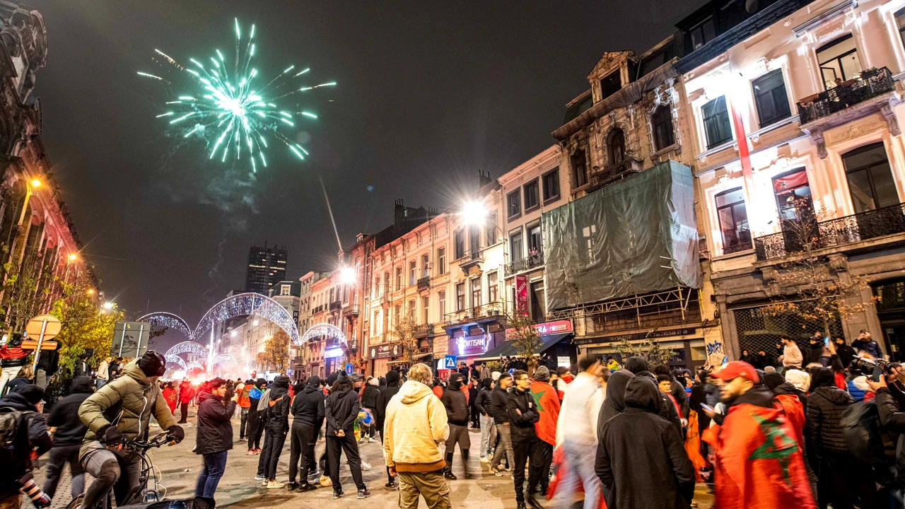 În Belgia se joacă alt meci. Incidente majore după calificarea Marocului