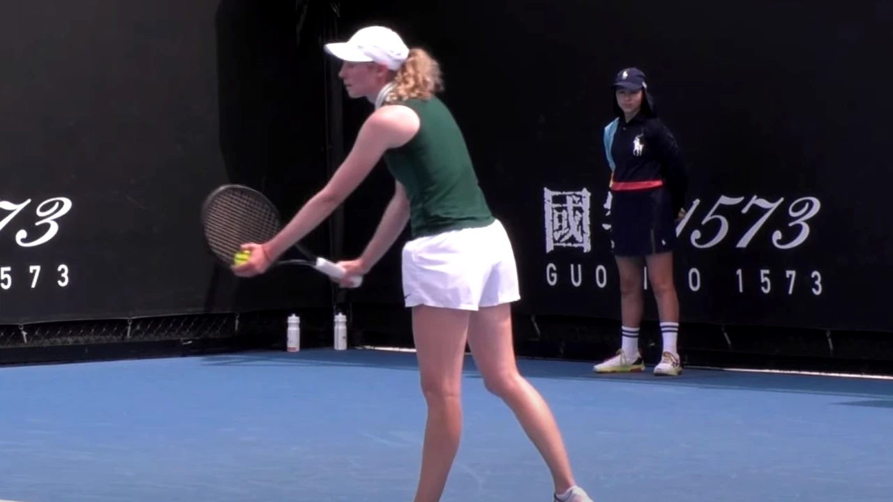 Cristina, moldoveanca fără sponsori a făcut furori la Australian Open 2023. Cum a apărut sportiva de peste Prut la debut