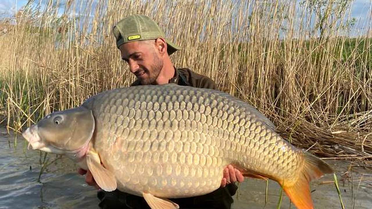 A prins monstrul cu undița! Fostul jucător din Liga 1, captură de aproape 30 de kilograme la pescuit