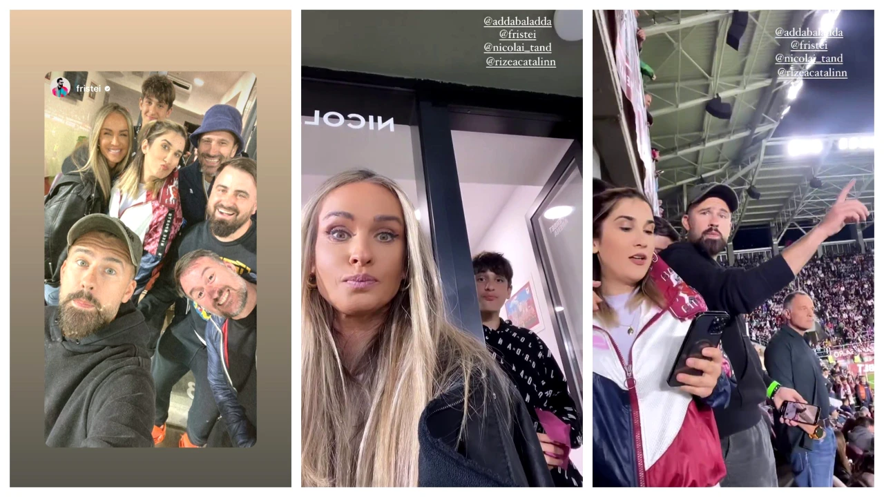 Diana Munteanu, apariție fierbinte pe stadion. Cu cine a fost surprinsă la Rapid – CFR Cluj