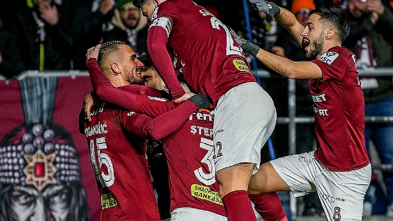 Jucătorii de la Rapid s-au dus la mall înainte de meciul cu Craiova. Au fost filmați, iar imaginile au ajuns pe net