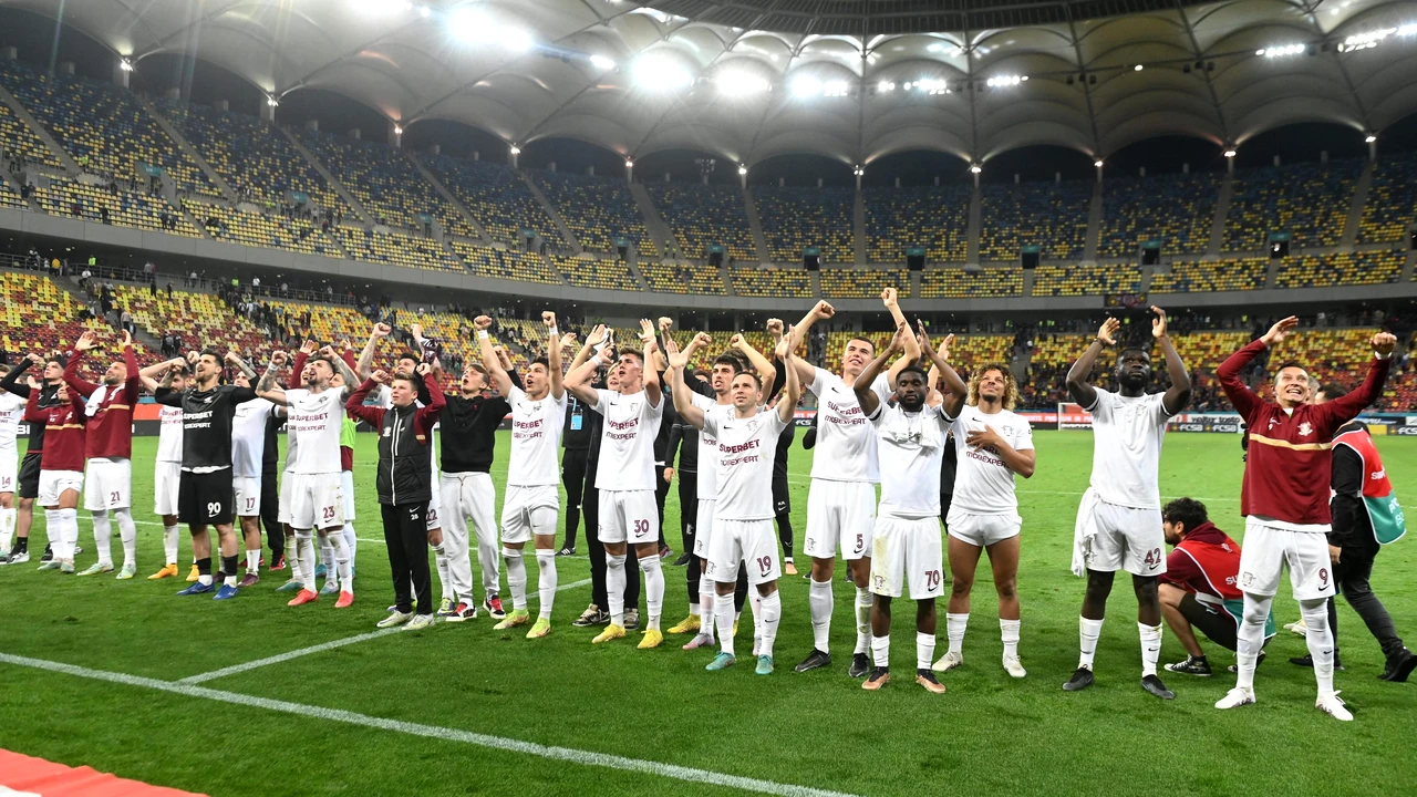 Trupa lui Mutu scrie istorie. FCSB-Rapid 1-5 e cea mai categorică victorie a alb-vişiniilor pe terenul roş-albaştrilor