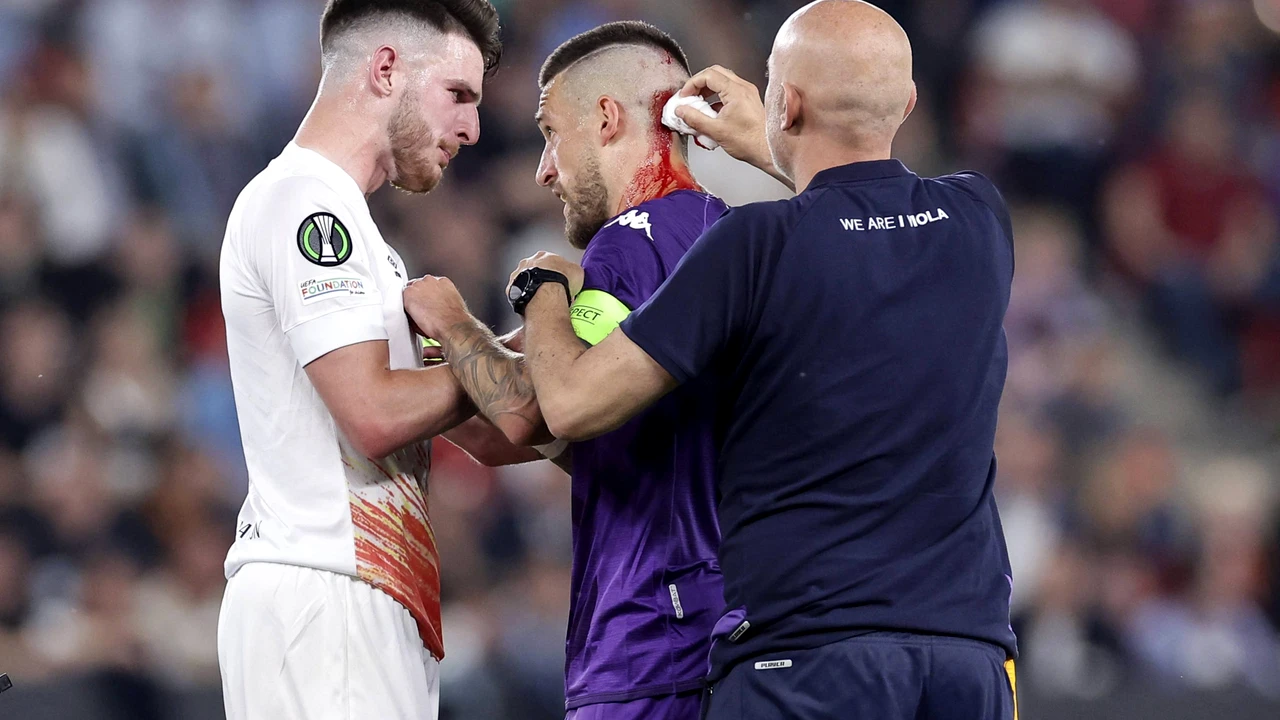 Englezii au făcut prăpăd la Praga. S-au luat la bătaie cu fanii Fiorentinei, iar apoi i-au spart capul căpitanului Biraghi