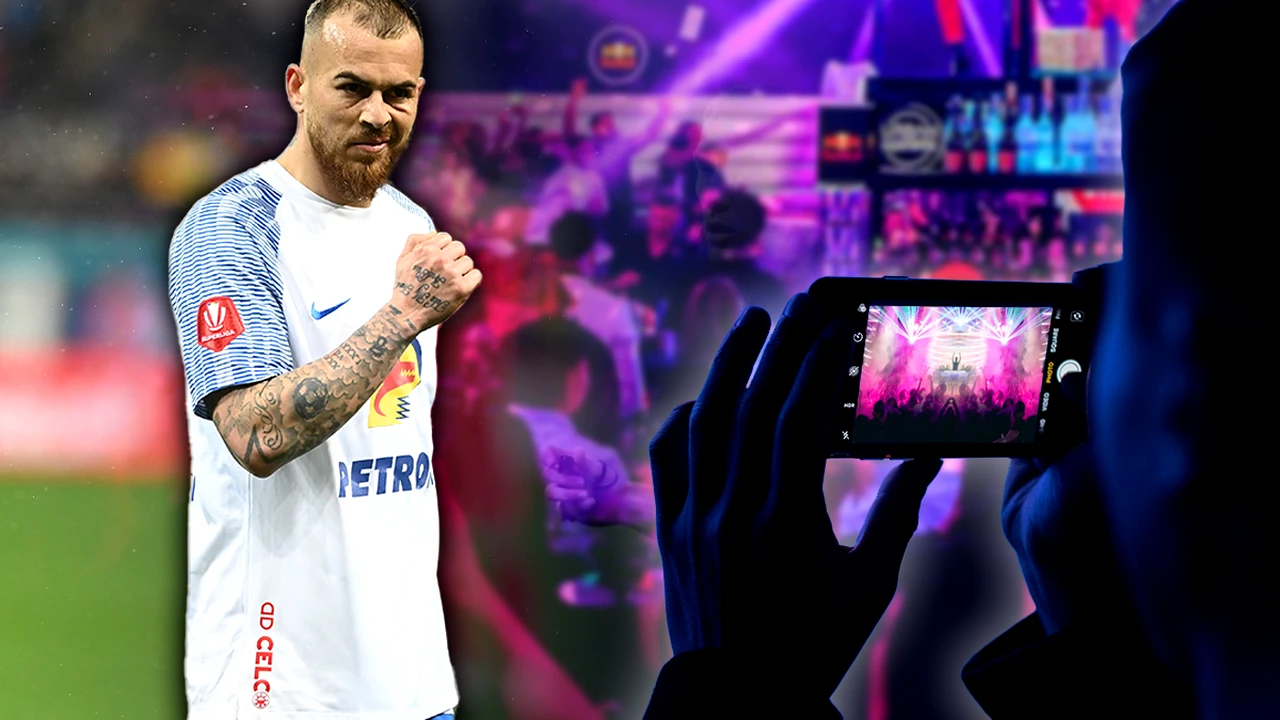 Cum a fost filmat în club Denis Alibec cu doar câteva ore înainte să intre în cantonamentul naționalei. Imaginile au ajuns pe net