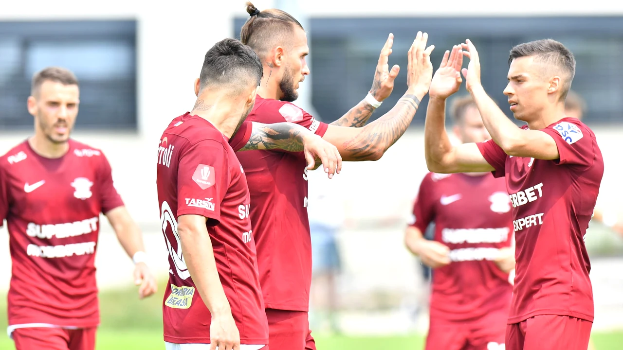 Au dat cu ei de pământ. Rapid, victorie categorică: 5-0 cu slovacii. Cine a marcat