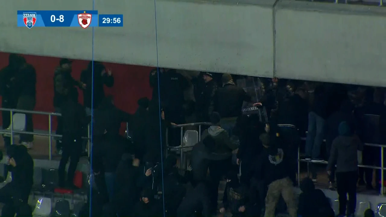 Bătaie la Steaua – Dinamo, în Ghencea! Derby-ul de la rugby a oferit scene de luptă în Peluza Sud și un rezultat dramatic. Ce s-a întâmplat