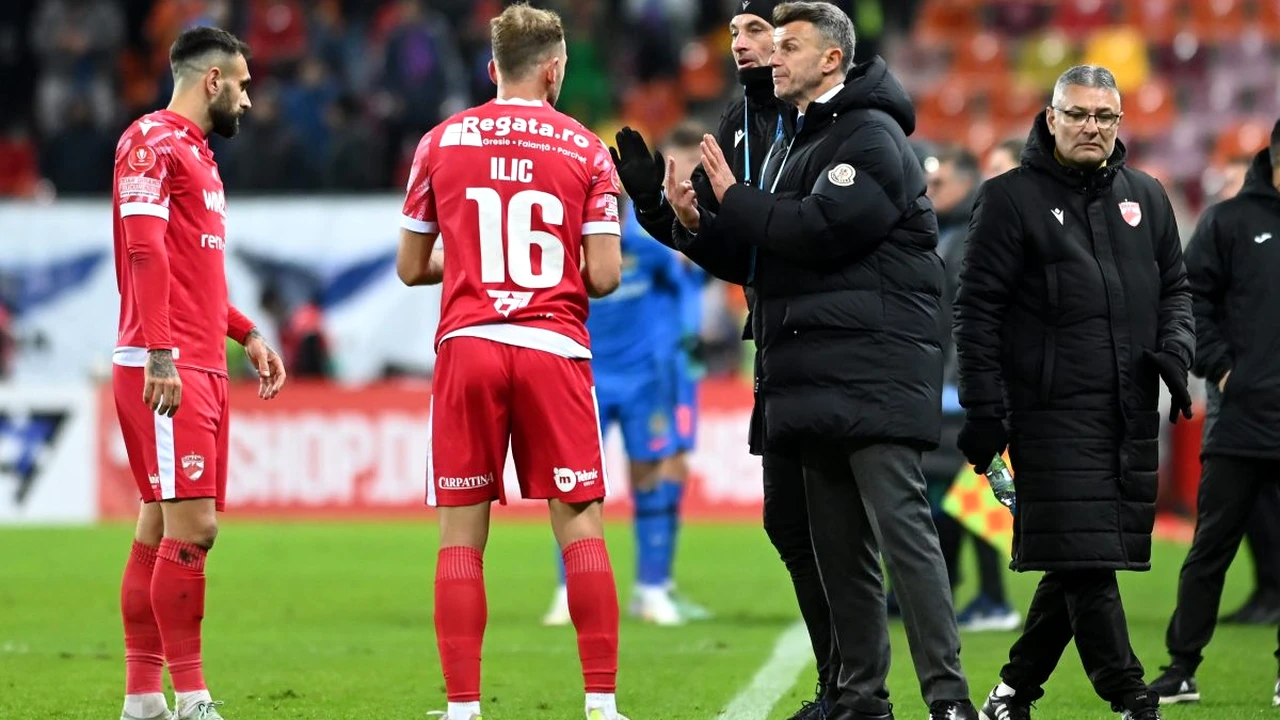 Gestul care arată cu cine a avut Ovidiu Burcă probleme la Dinamo. Antrenorul „a uitat” un conducător la conferința „de adio”