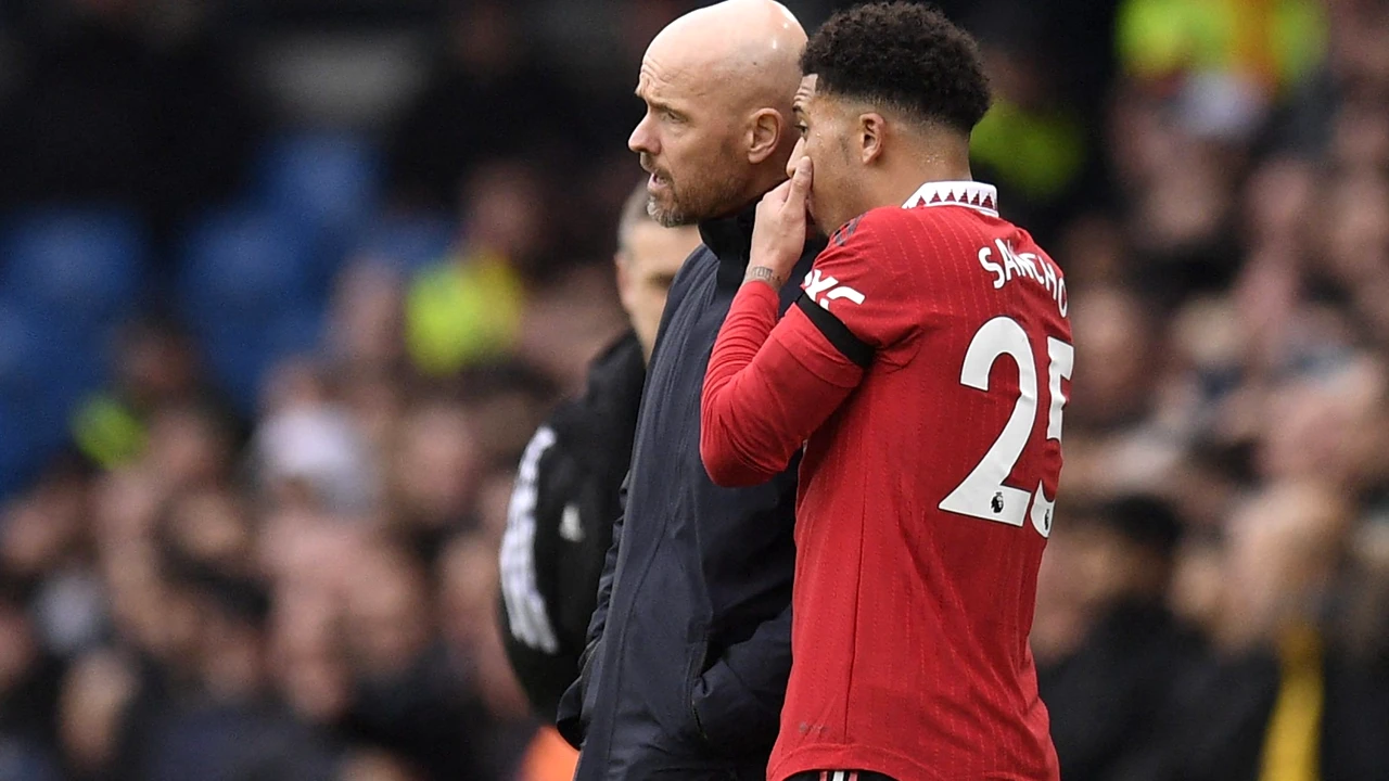 Jadon Sancho pleacă de la Manchester United și scapă de calvarul „Erik Ten Hag”