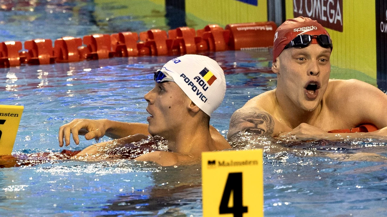 DAAAA! DAAA, David!!! Bronz pentru România la 100 de metri liber după o revenire fantastică pe ultimul bazin. Popovici îi aduce României a doua medalie la Otopeni