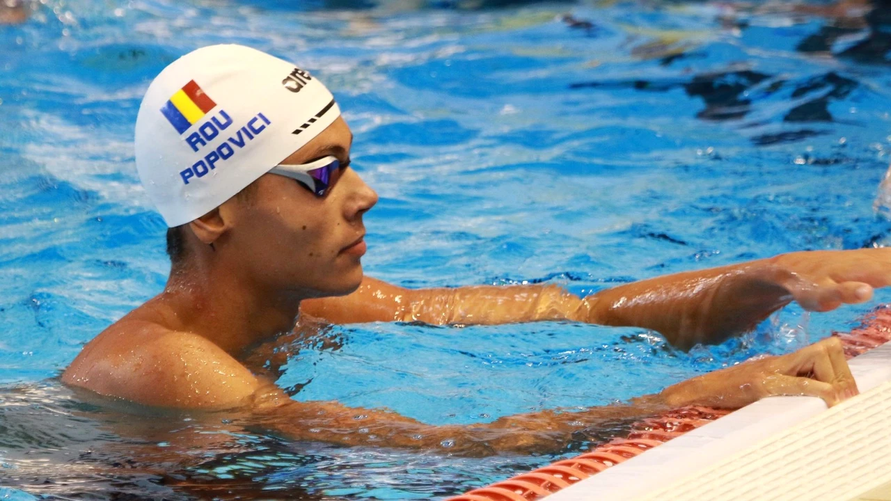 Surpriză uriașă: ce televiziune din Româmoa transmite în direct probele lui David Popovici de la Europenele de Înot în bazin scurt