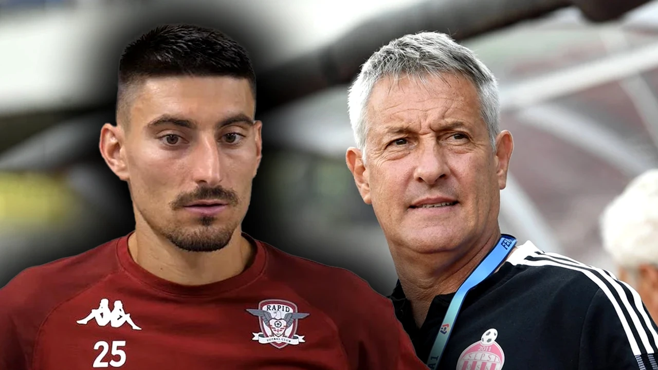 Iulian Cristea este dezamăgit că nu a jucat mai mult la Rapid și îl înțeapă pe Cristiano Bergodi. „Mă gândeam și la echipa națională”. Video