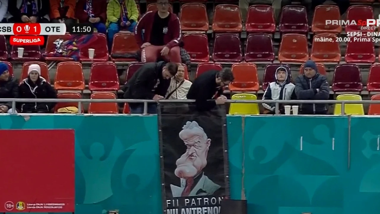 Gigi Becali, contestat din nou de fanii FCSB. „Fii patron, nu antrenor”