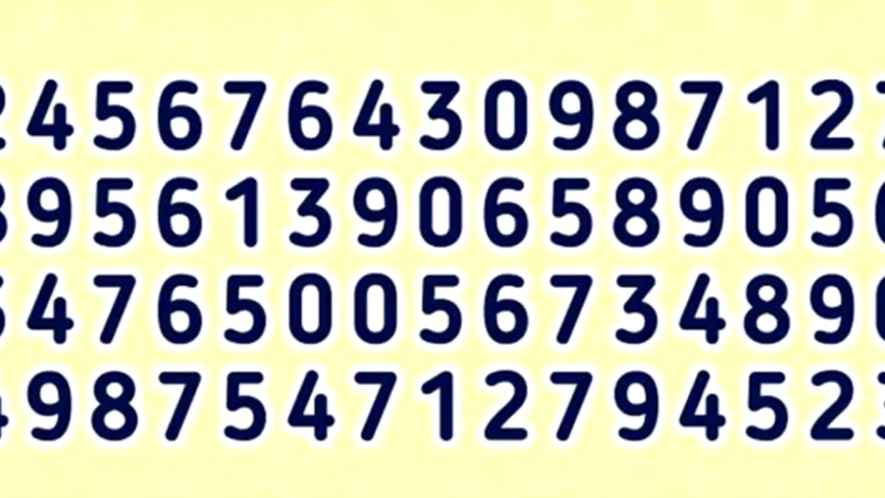 Testul de inteligență care le-a dat bătăi de cap internauților! Tu găsești numărul 107 din această imagine?