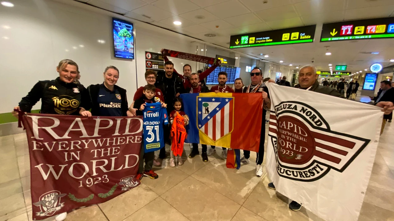 Horațiu Moldovan, primire-şoc la Madrid! Cum a fost întâmpinat pe aeroport de fanii Rapidului. Video