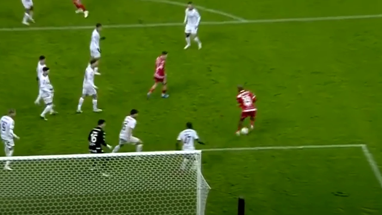 Abdallah, gol cu călcâiul în Dinamo – Rapid! Reușita care a uluit întreg stadionul. Video