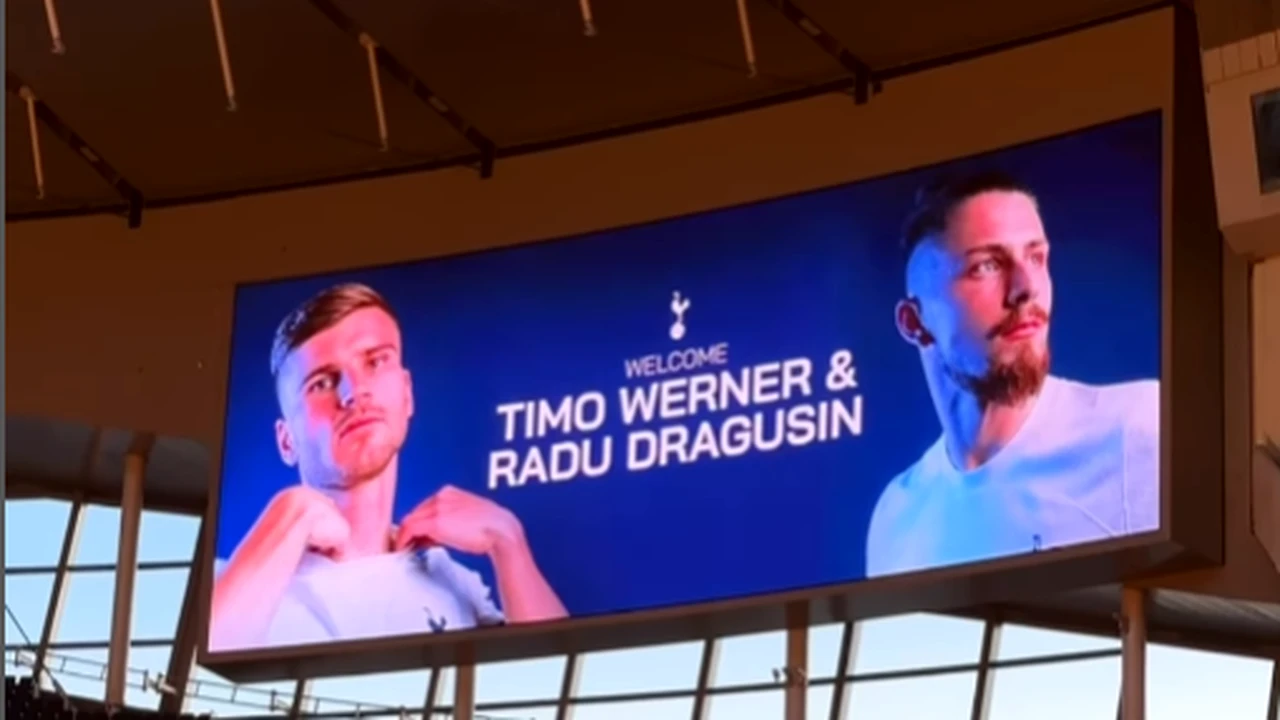 Radu Drăgușin și Timo Werner, primul contact cu „OZN-ul” lui Tottenham! Cum arată arena de 1,2 miliarde de euro. Video