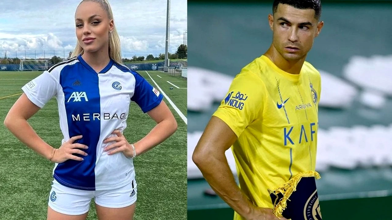Cristiano Ronaldo s-a întâlnit cu Ana Maria, cea mai frumoasă fotbalistă din lume. Au filmat împreună: „E preferatul meu!”. Foto