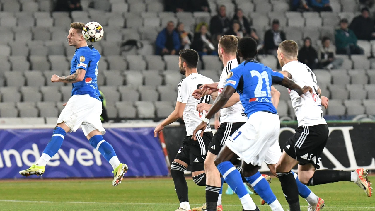U Cluj – Farul 1-0. Sabău, pe loc de playoff. Gafa lui Larie a făcut diferența. Video
