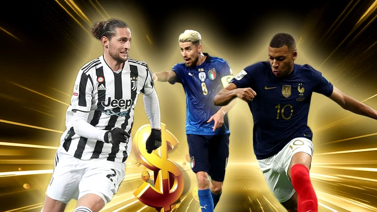 Super-fotbaliștii care pot fi transferați gratis în 2024. ZERO euro pentru jucători precum Mbappe, Rabiot și Jorginho