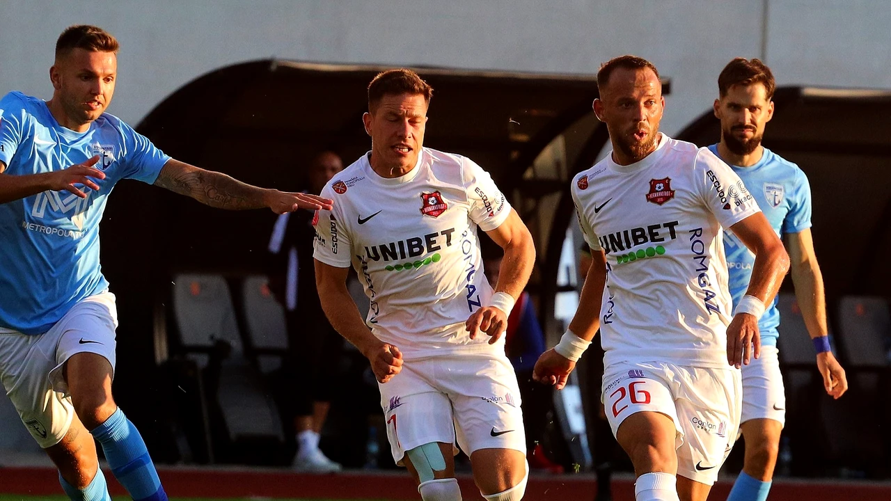 Voluntari – Hermannstadt 1-1. Debutul lui Dică, salvat de un penalty din prelungiri