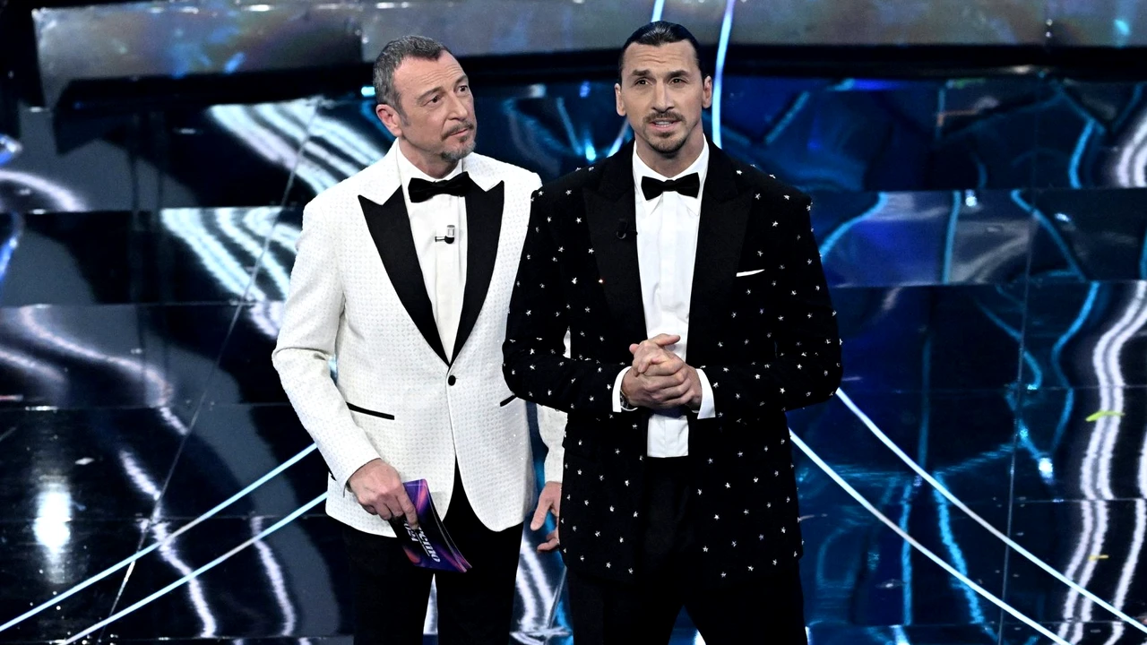 Ibrahimovic a făcut show total la San Remo. Nu s-a putut abține și l-a ridiculizat pe prezentator. Video