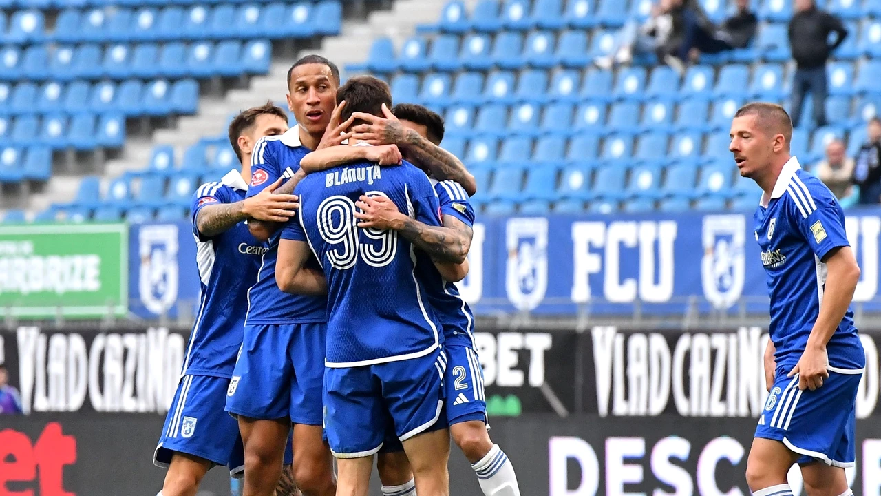 FCU Craiova – U Cluj 3-2. Dinamo e iar ULTIMA în România! Mititelu, miracol de Florii: FCU învață iar să se bucure. Ăsta e clasamentul în timp real