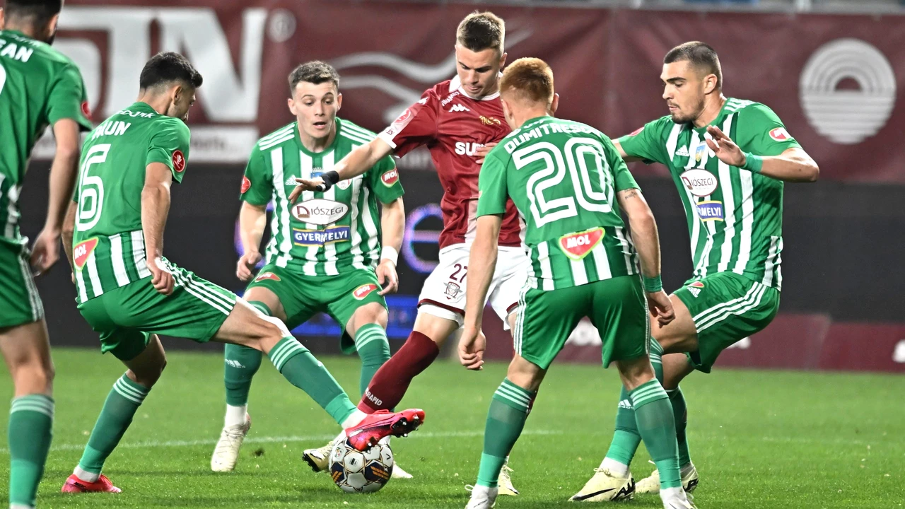 Arbitrul a arătat cartonașul roșu și a dictat penalty, însă intervenția VAR-ului a schimbat tot! Fază controversată la Rapid – Sepsi