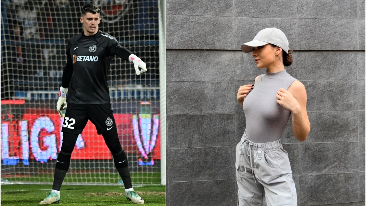 Cine e iubita lui Târnovanu, căreia portarul de la FCSB nu i-a luat niciun cadou de ziua ei. Cum arată tânăra