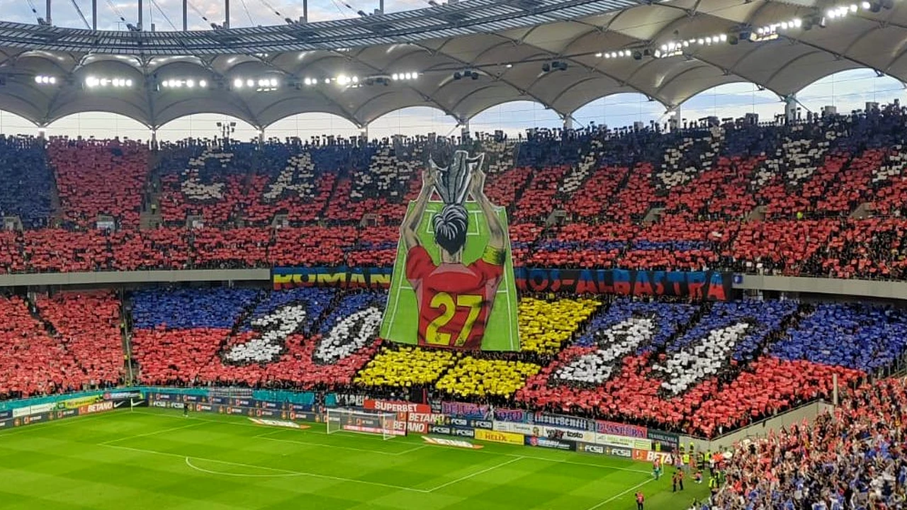 Coregrafie istorică la FCSB – CFR Cluj: 50 000 de oameni au dus campioana în topul celor mai tari scene ale anului în Europa. Video