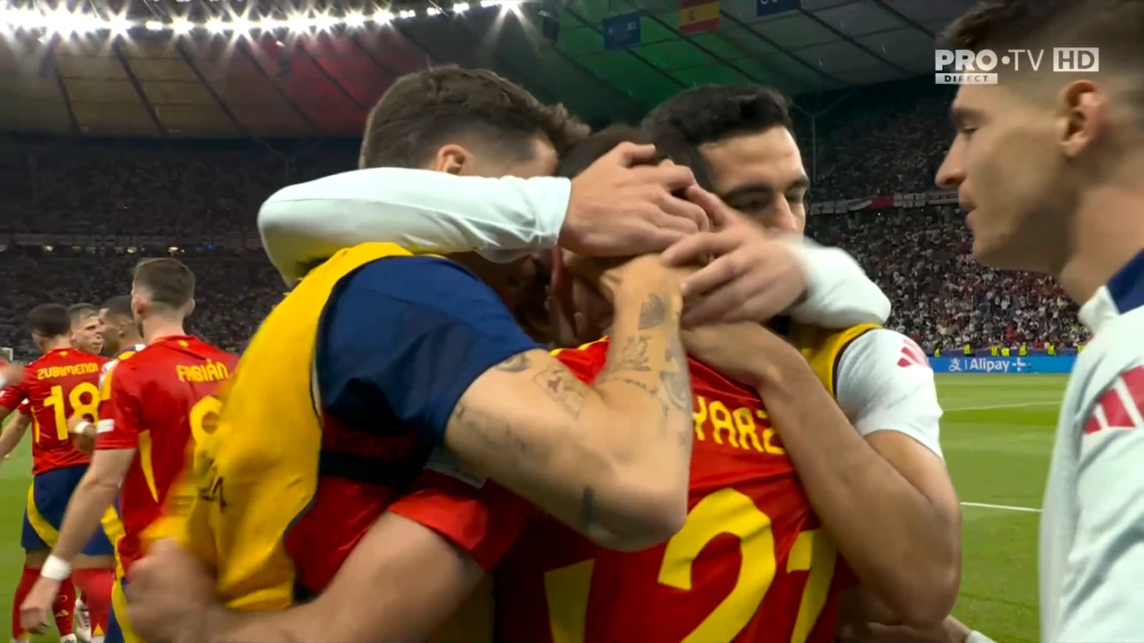 FINALA Euro 2024: Spania – Anglia 2-1. NEBUNIEEEE! Oyarzabal înscrie în minutul 86 și Spania e NOUA CAMPIOANĂ a Europei