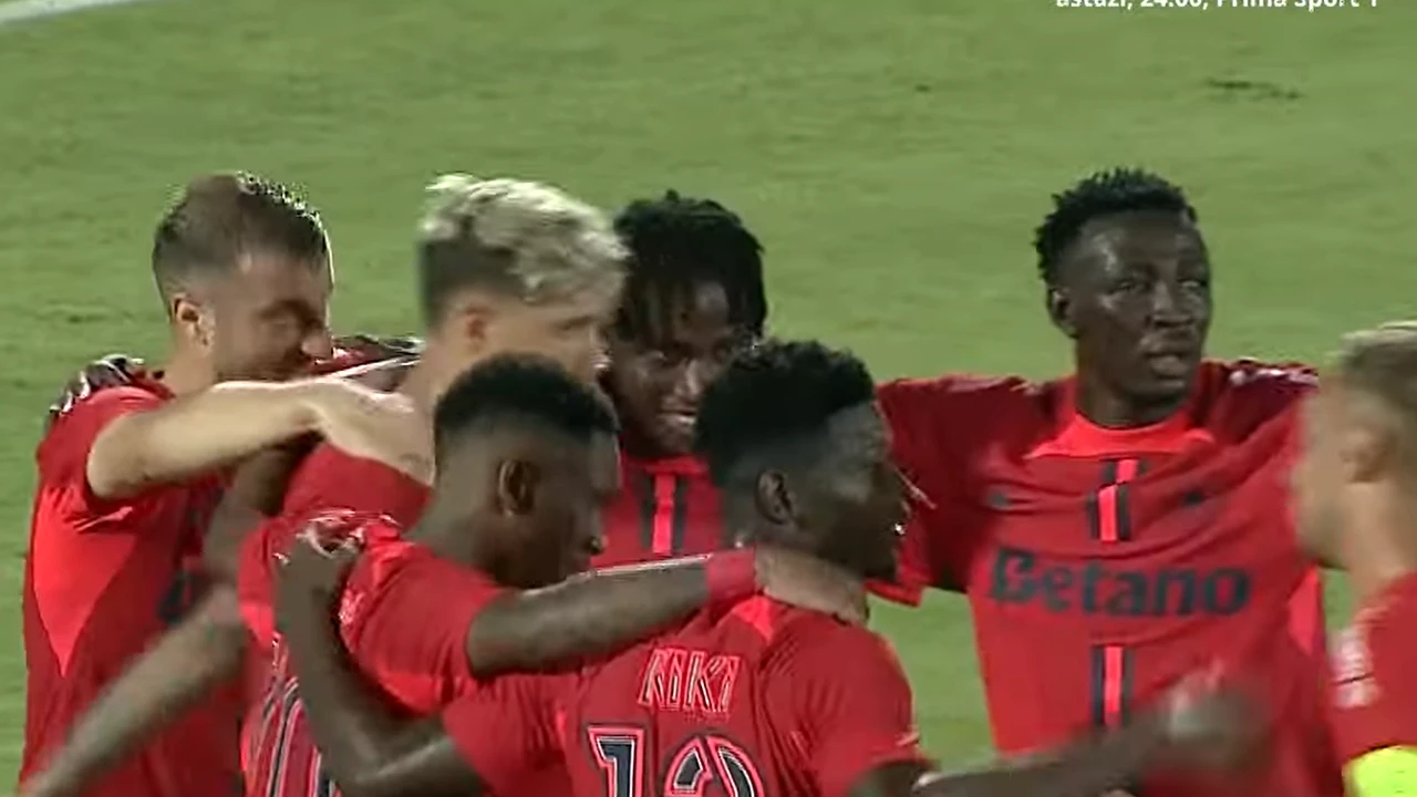 Virtus – FCSB 1-7. Distracție cu amatorii din San Marino. FCSB e deja în turul 2 și de gândește la meciurile cu Maccabi