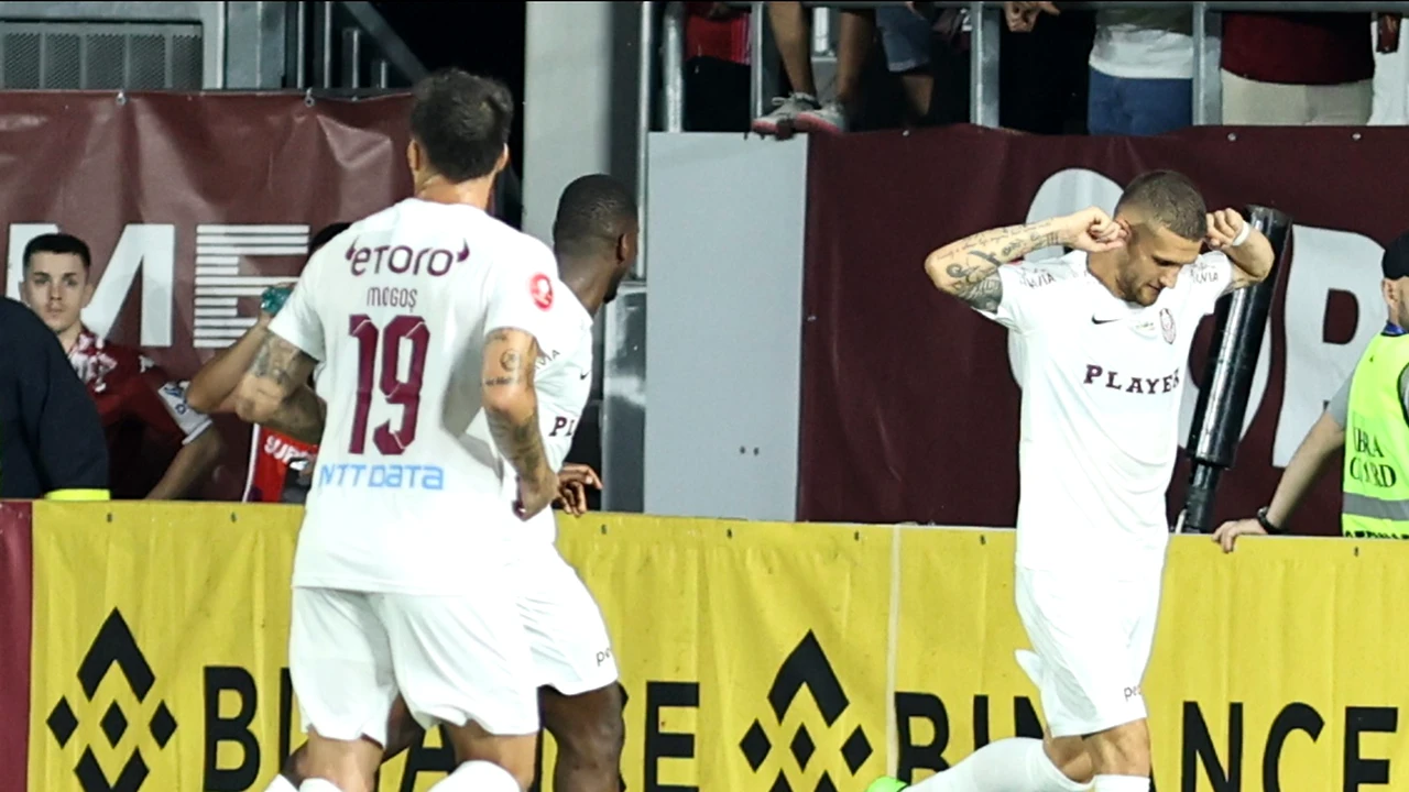 Bîrligea explică gestul care a stârnit furia fanilor Rapidului: ”Eu sunt unul, ei sunt 10.000”