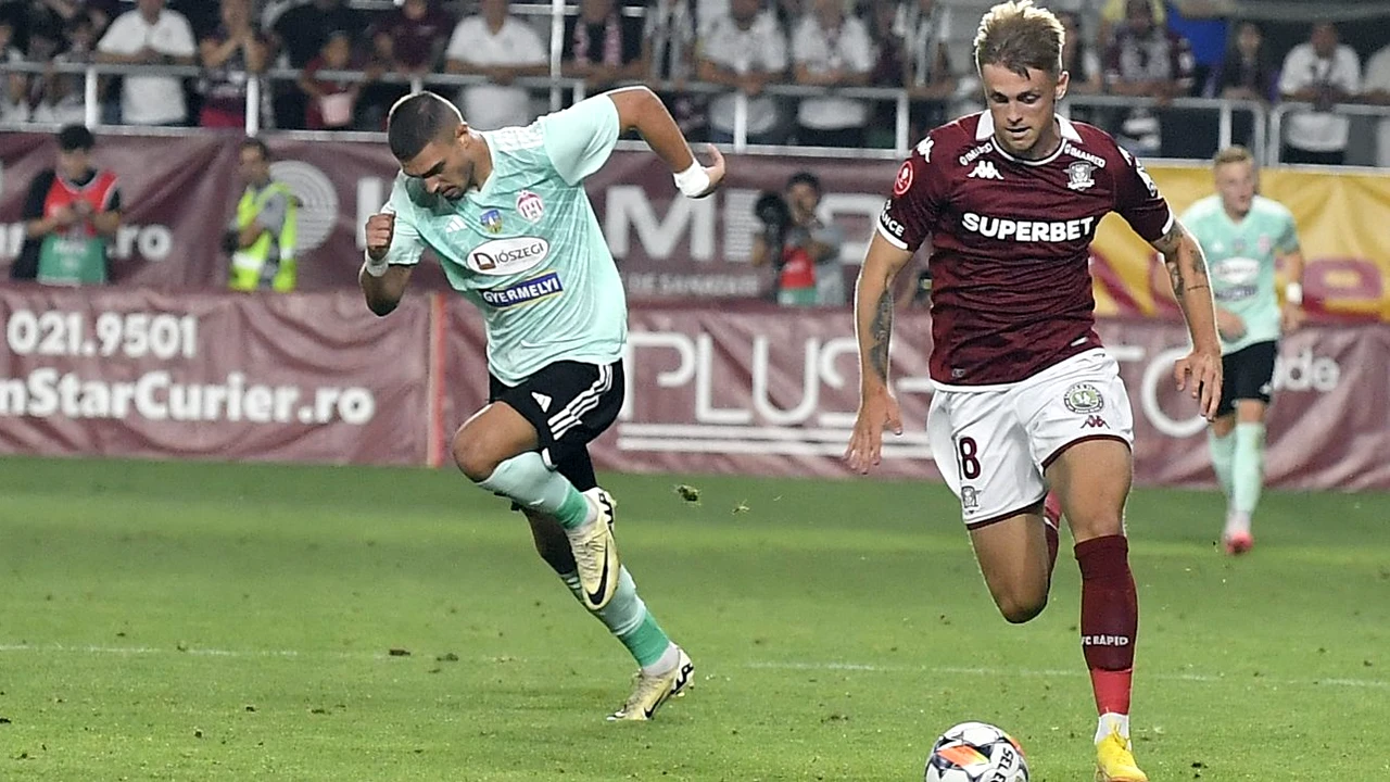 „Șase luni călcam pe minge. Mă văd pe mine”. Ce spune Pancu despre atacantul de 1 milion adus la Rapid să-i ia locul lui Rrahmani