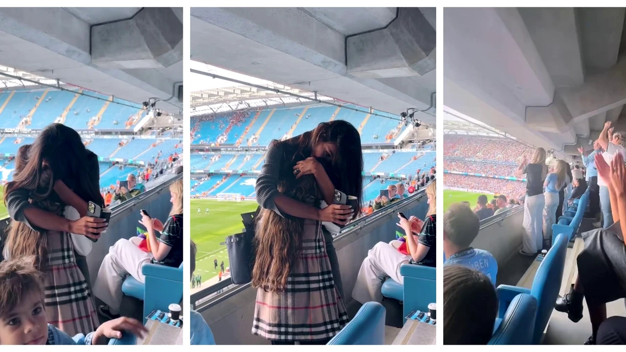 Apariție de SENZAȚIE pe stadionul șeicilor miliardari de la City pentru Mădălina Ghenea! Cum a fost surprinsă într-o lojă a arenei