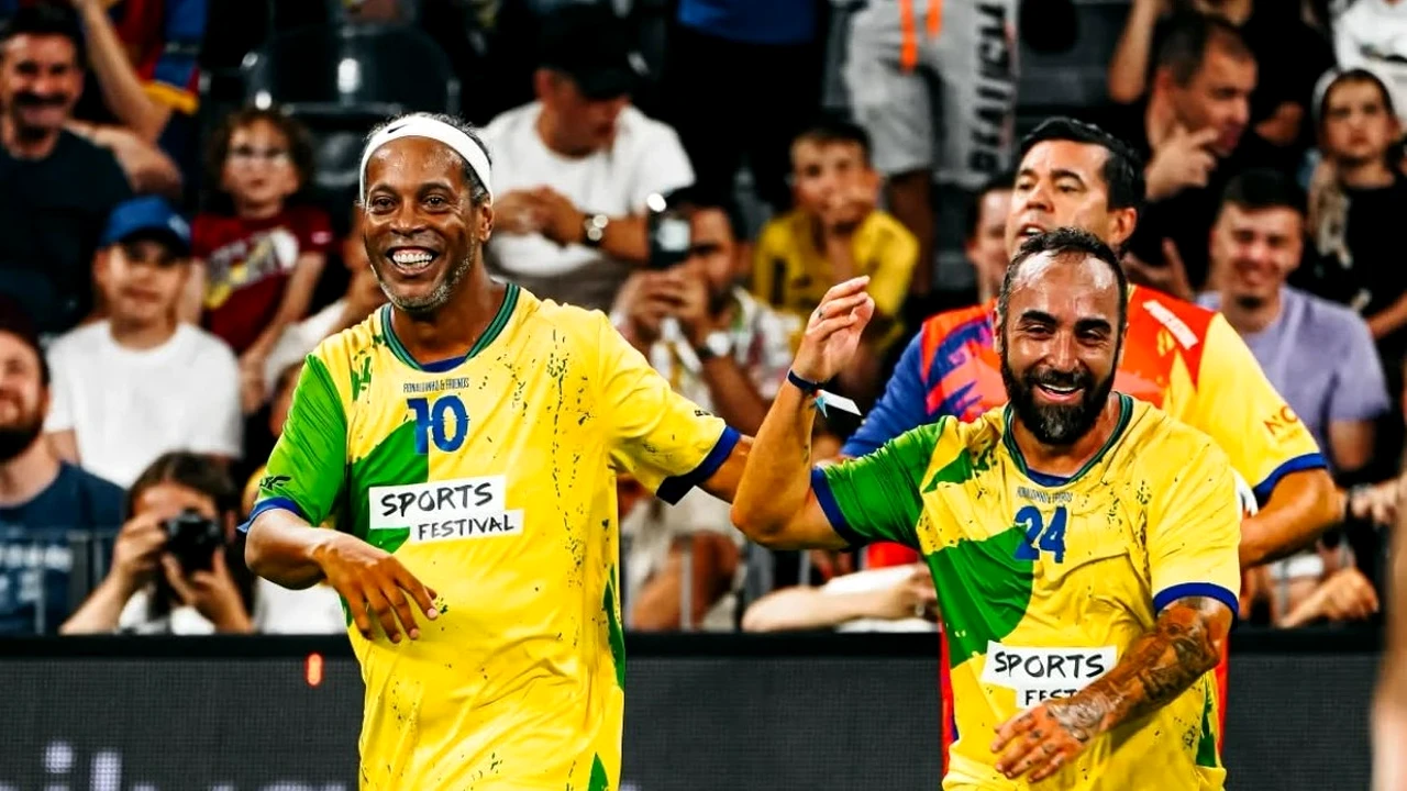 Ce mesaj a avut Ronaldinho pentru România, după ce a făcut spectacol la Sports Festival: “Să mă mai invitaţi”