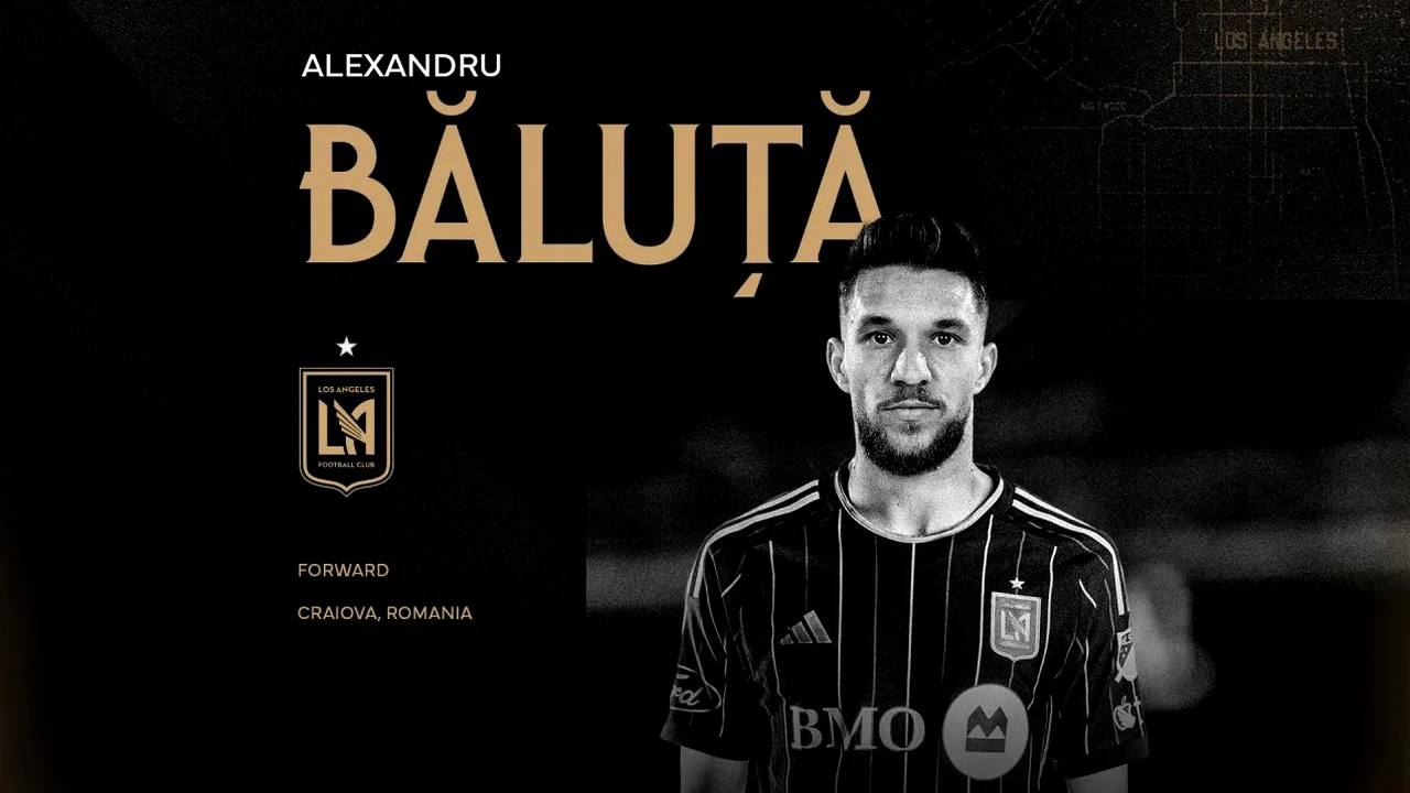 Alexandru Băluță, lovitura carierei. Dat afară de FCSB, fotbalistul a semnat în MLS, unde va fi coleg cu Son și Lloris