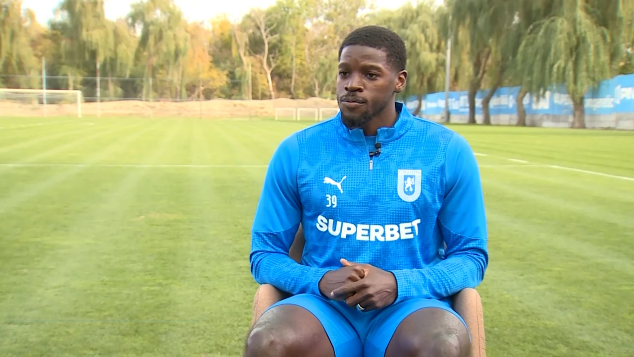 Steven Nsimba a spus tot! Cine l-a convins să semneze cu Universitatea Craiova: „E un prieten bun”