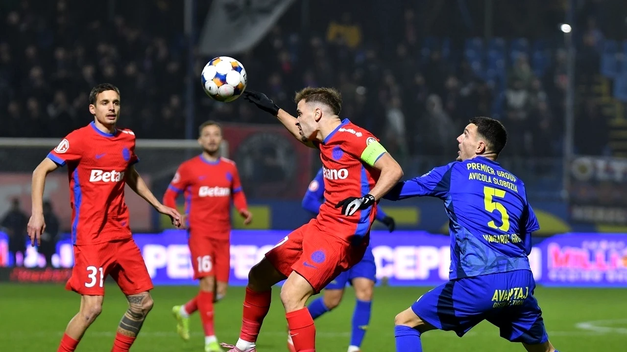 Unirea Slobozia – FCSB 0-2. Campioana, victorie uriașă la Clinceni. Vlădoiu, după controversa meciului: ”S-a rupt jocul”