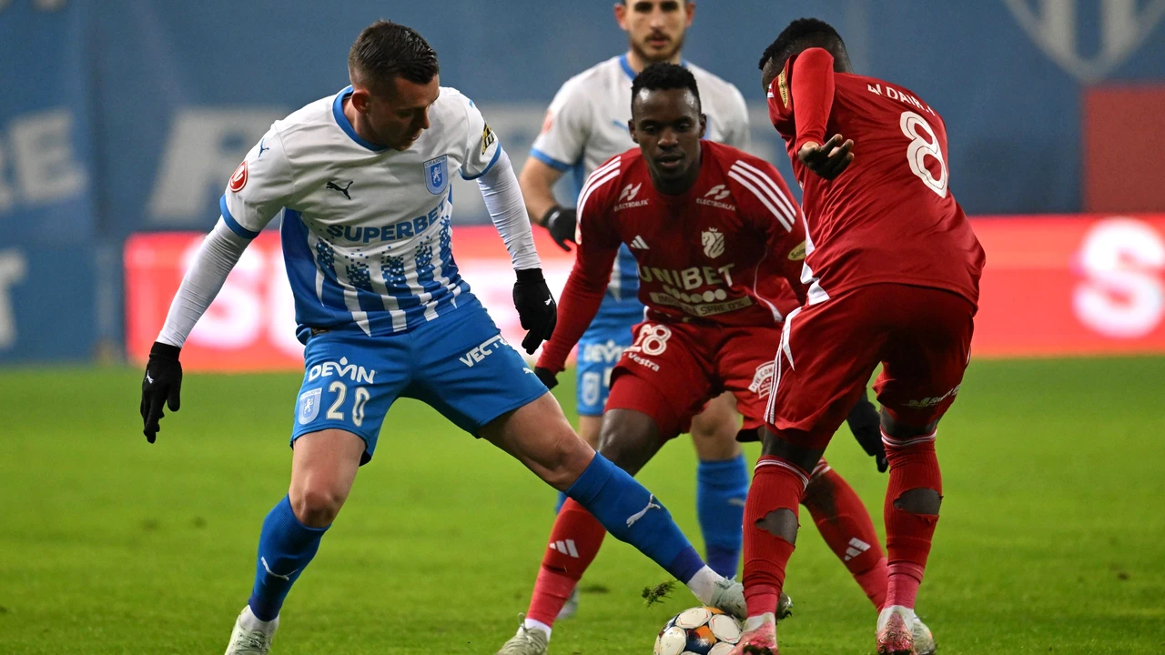 Universitatea Craiova, victorie cu FC Botoşani. Oltenii au revenit pe primul loc în Superligă