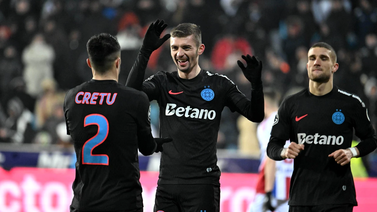 FCSB, victorie clară în deplasare cu Oţelul Galați. Gazdele au condus cu 1-0