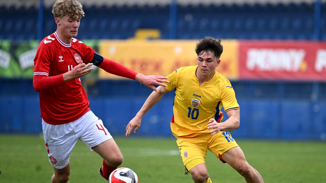 România U18, calificare obținută pe final în meciul cu Danemarca U18. Roateș a „salvat” naționala lui Ion Marin