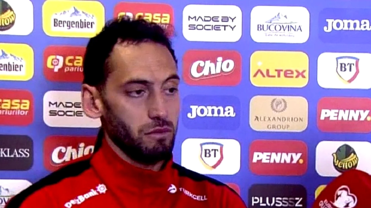 Hakan Calhanoglu, spumos după ce Turcia i-a refuzat României calificarea la Cupa Mondială: „Cristi Chivu mi-a scris deja”