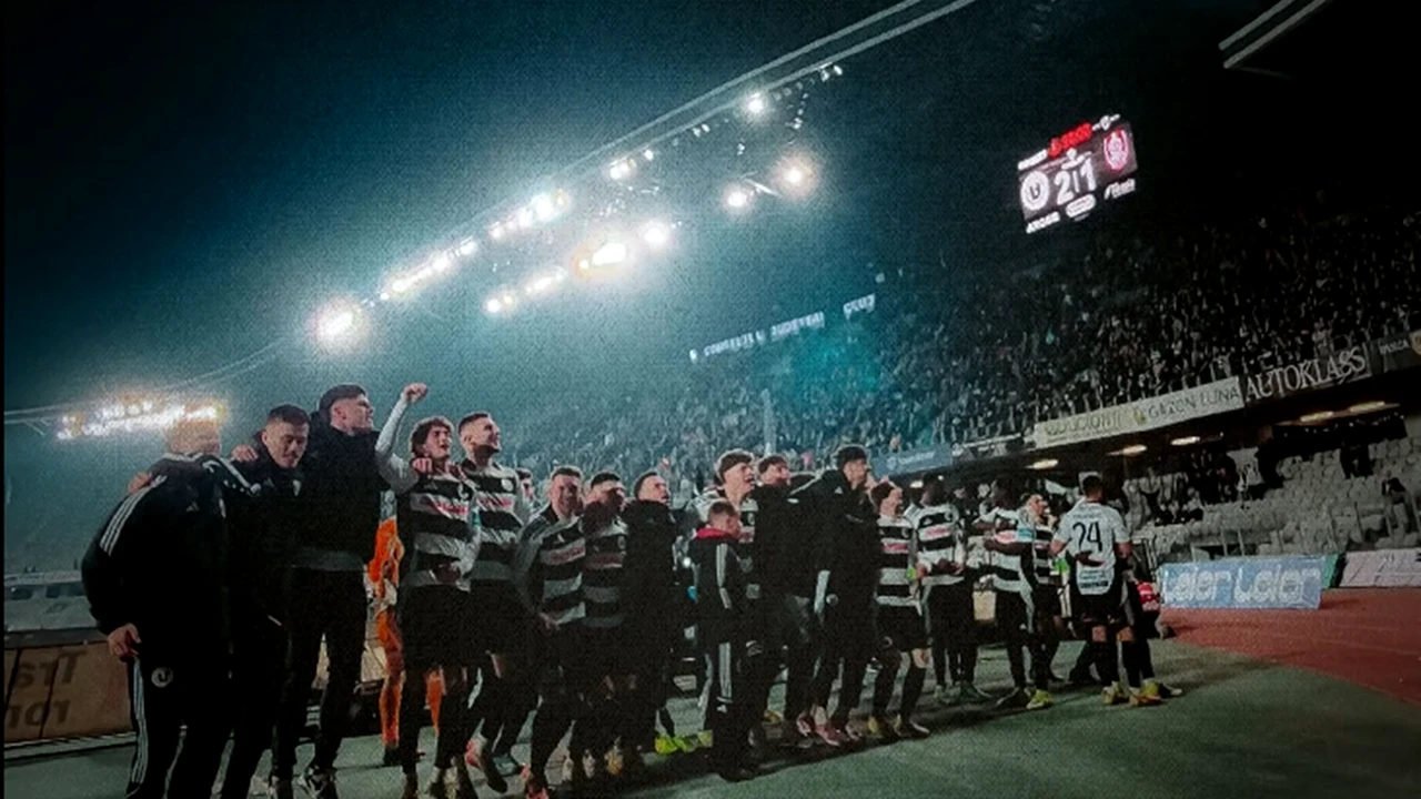 U Cluj, victorie pe final în derby-ul cu CFR. Seria de 11 victorii la rând a lui Pancu în Superliga, oprită
