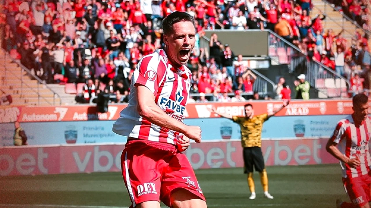 Meci cu șase goluri între UTA și Metaloglobus la Arad! Prima reacție a antrenorilor: „Ne uităm cu un ochi şi la adversarele care sperăm să se încurce”