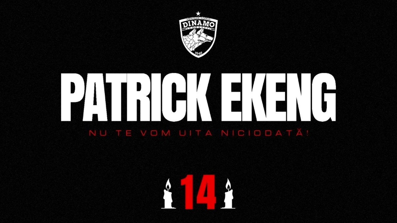 10 ani de la moartea lui Patrick Ekeng. Dinamo: „Vei rămâne veşnic în inimile noastre!”