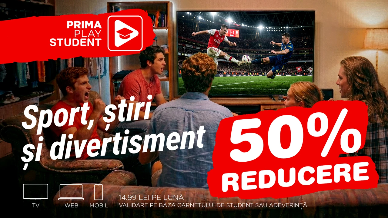 PrimaPlay lansează abonamentul Student: acces premium la doar 14,99 lei/lună!