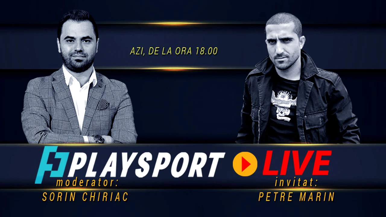 Petre Marin, invitat la Playsport LIVE! Echipa națională, fiul Răzvan și disputa FCSB – Steaua – temele discuției