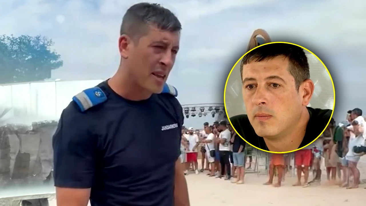 Acesta e numele real al jandarmului din Costinești. Primul interviu despre incidentele de pe plajă: Cum își explică intervenția – Video
