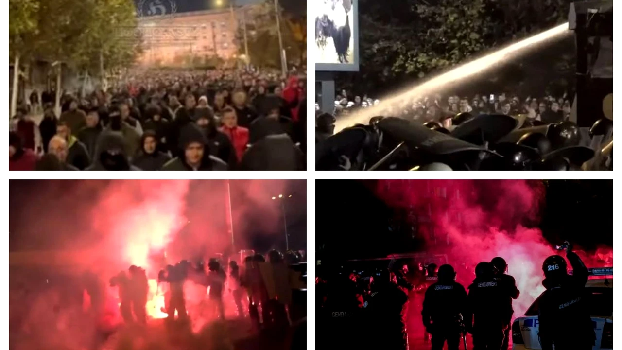 Ultrașii bulgari fac prăpăd la Sofia, în timpul meciului Bulgaria – Ungaria. Suporterii s-au adunat din toată țara: se bat cu forțele de ordine și incendiază mașini
