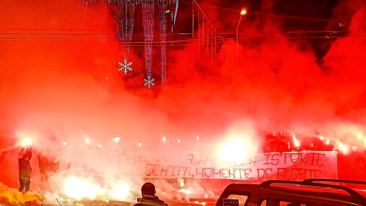 Fanii Petrolul, demonstrație de forță înaintea meciului cu Rapid. „Primvs Derby”, derby-ul care încinge fotbalul românesc. Galerie Foto
